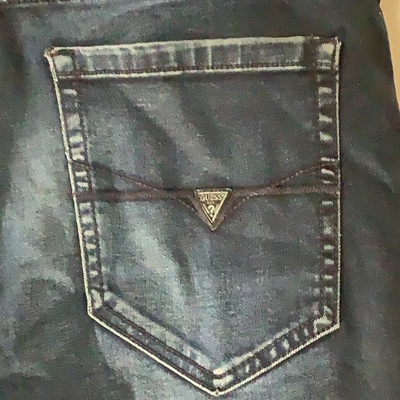 Guess Men's Denim Blue Jeans - Picture 5 of 8